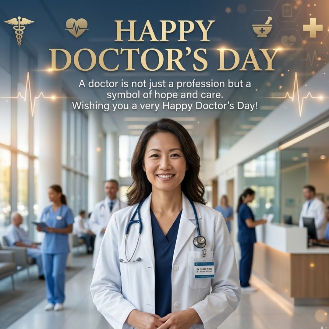 A doctor is not just a profession but a symbol of hope and care. Wishing you a very Happy Doctor's Day!